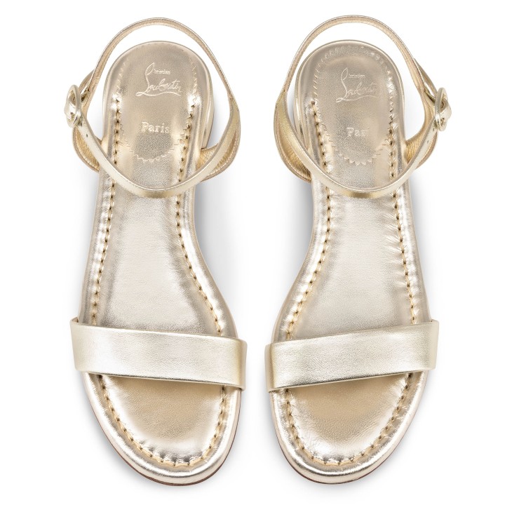 【Christian Louboutin】 Sweet Janeメタリックレザー Mary Jane Christian Louboutin Sweet Jane leather Mary Jane shoes
