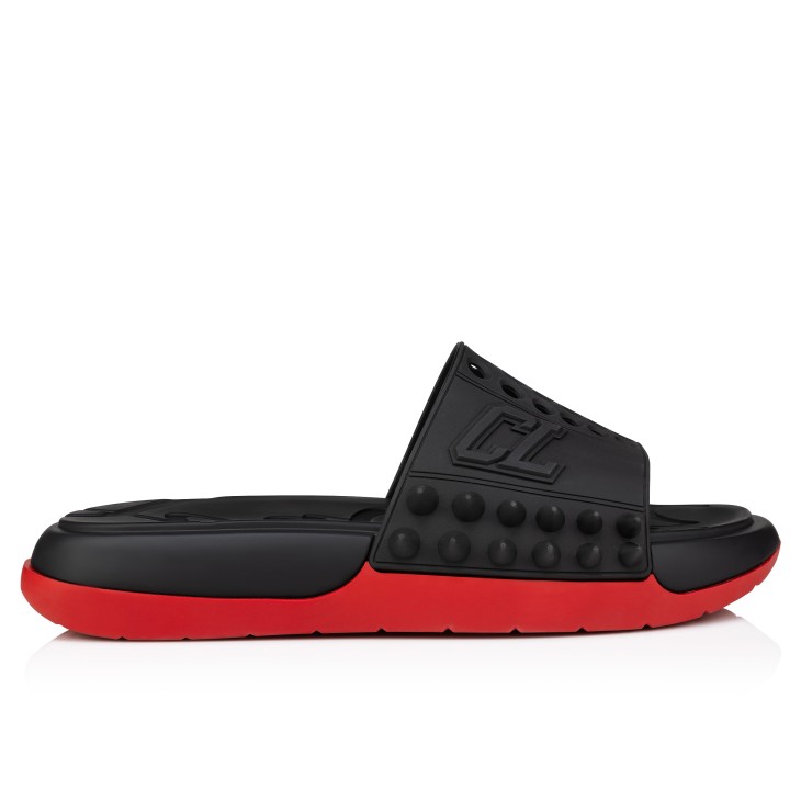 クリスチャン・ルブタン Take It Easy サンダル/（41）ブラック Take It Easy - Mules - Rubber - Black - Men - Christian Louboutin