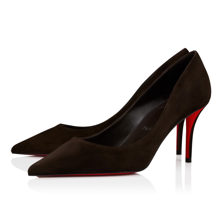 Miss Z - 80 mm Pumps - Veau velours - Café - Women - Christian