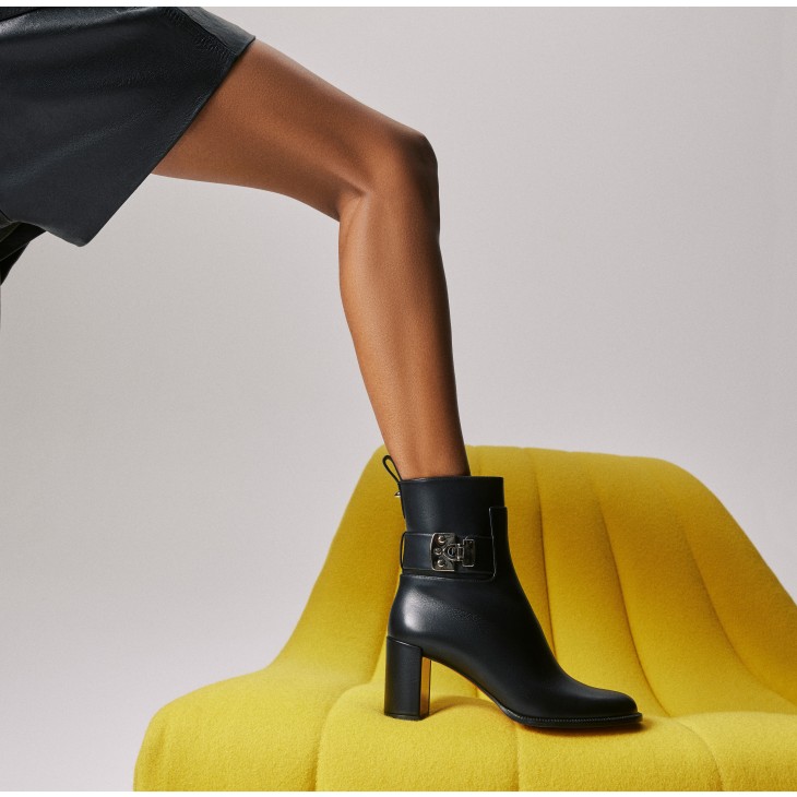Booty Lock 70 mm Low Boots Calf leather Black Women Christian Louboutin Canada