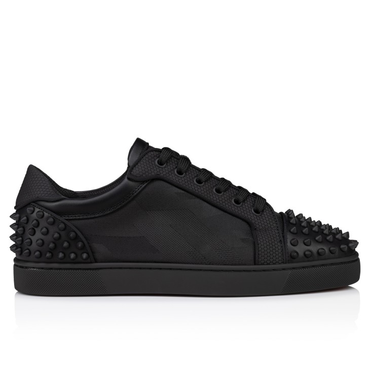 Seavaste 2 - Sneakers - Calf leather, jacquard and spikes - Black - Men - Christian  Louboutin United States