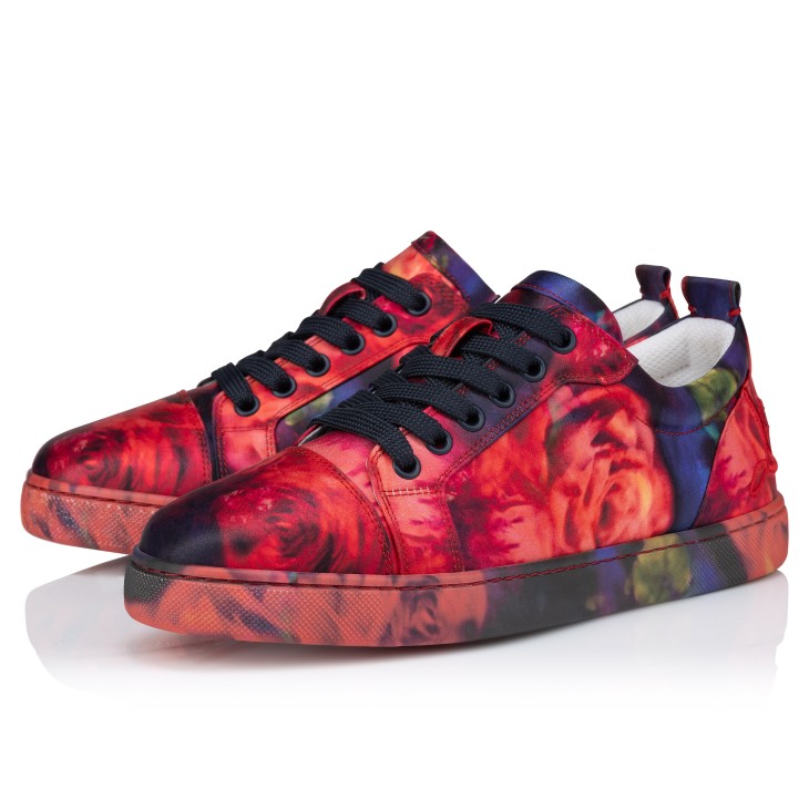 初売り - Junior Louise Fun Sneakers satin crepe printed Roses - 靴