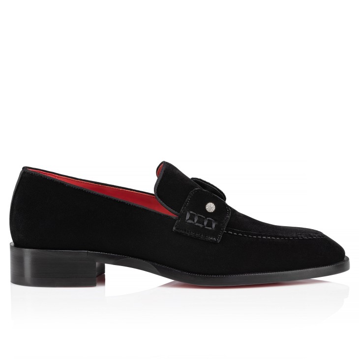 Chambelimoc Night Strass - Loafers - Velvet - Black - Men
