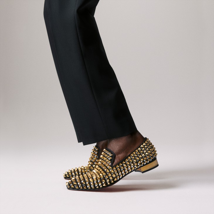 Black and gold louboutin mens shop