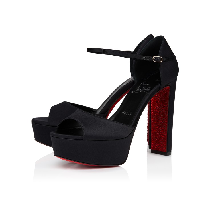 【訳あり】 Sandaloo Red Carpet - 130 mm Strappy Pumps - Crepe Satin サンダル