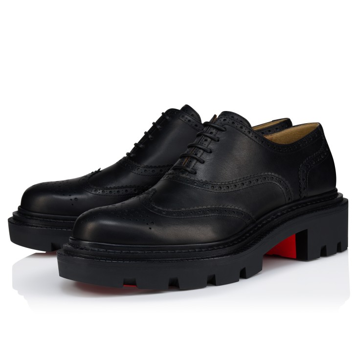 College - Oxfords - Waxed calf leather - Black - Men - Christian
