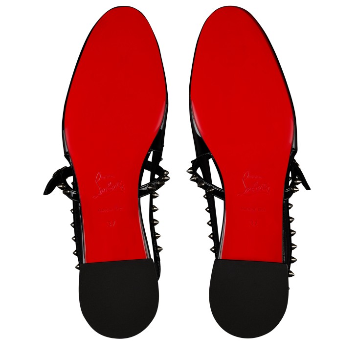 【Christian Louboutin】 Sweet Janispikes patentレザースリン Sweet Janispikes Black Patent leather - Women Shoes