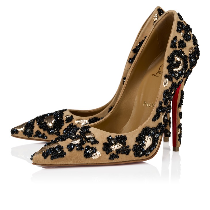 Miss Z Lameleo - 120 mm Pumps - Embroidered veau velours