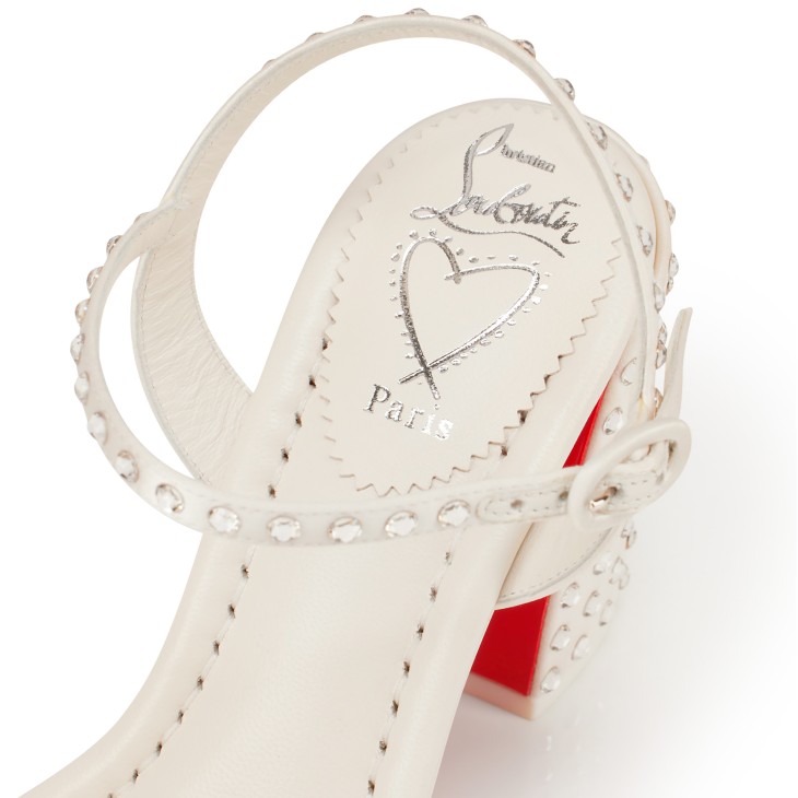 Miss Jane Sandal Strass Boum - 85 mm Sandals - Crepe satin 