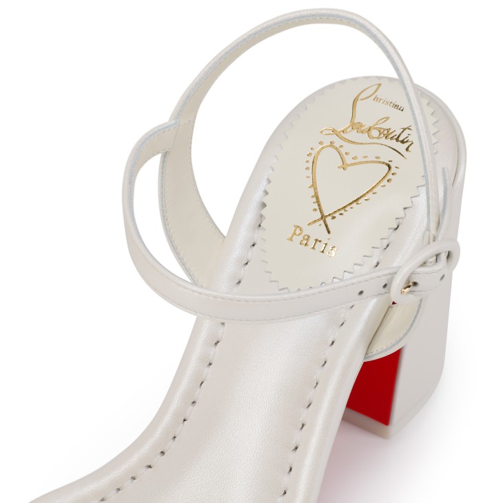 Miss Jane Sandal - 85 mm Sandals - Pearlescent nappa leather