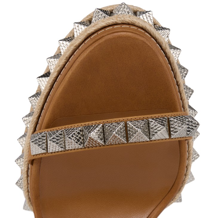 Superaclou - 130 mm Strappy sandals - Waxed calf leather