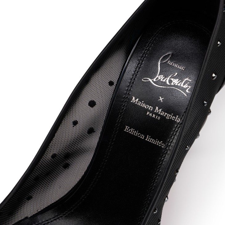 Bridiela Una Strass - 100 mm Pumps - Strass mesh and patent