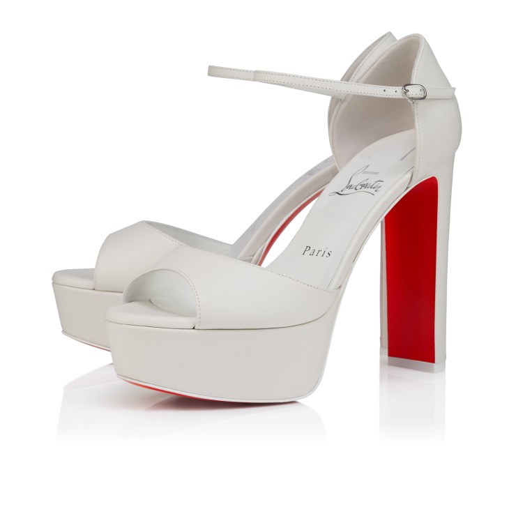 Sandaloo - 130 mm Strappy sandals - Lamb nappa leather - Bianco