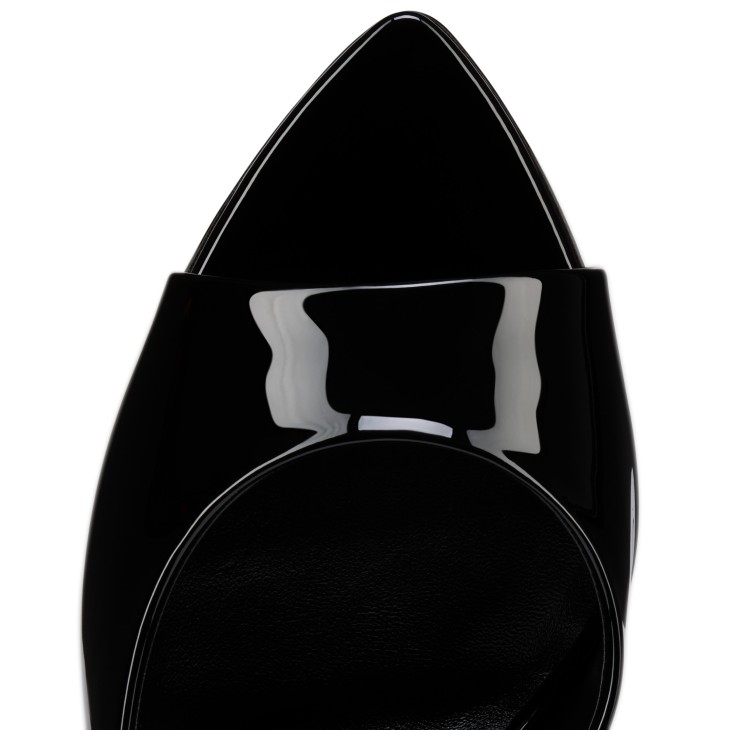 Miss Z Mule - 100 mm Mules - Patent calf leather - Black - Women
