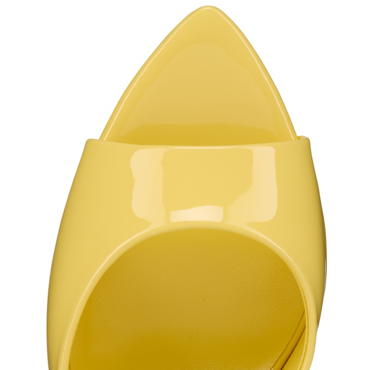 Miss Z Mule - 100 mm Mules - Patent calf leather - Vanilla - Women