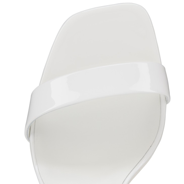 O Condora - 85 mm Strappy sandals - Patent leather - Bianco
