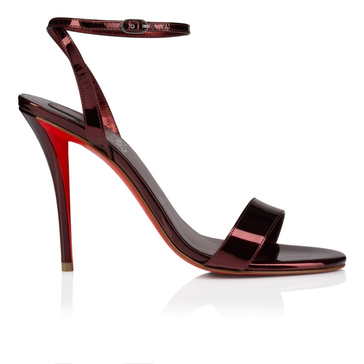 Miss Z Sandal - 100 mm Strappy sandals - Laminated calf leather