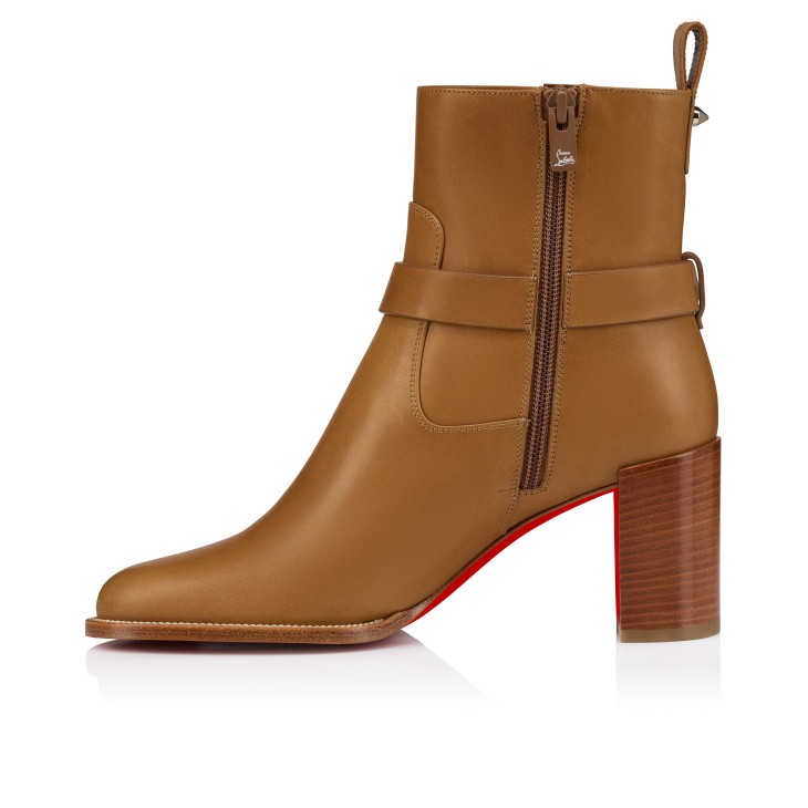 Dianouchette - 70 mm Low boots - Waxed calf leather - Terra