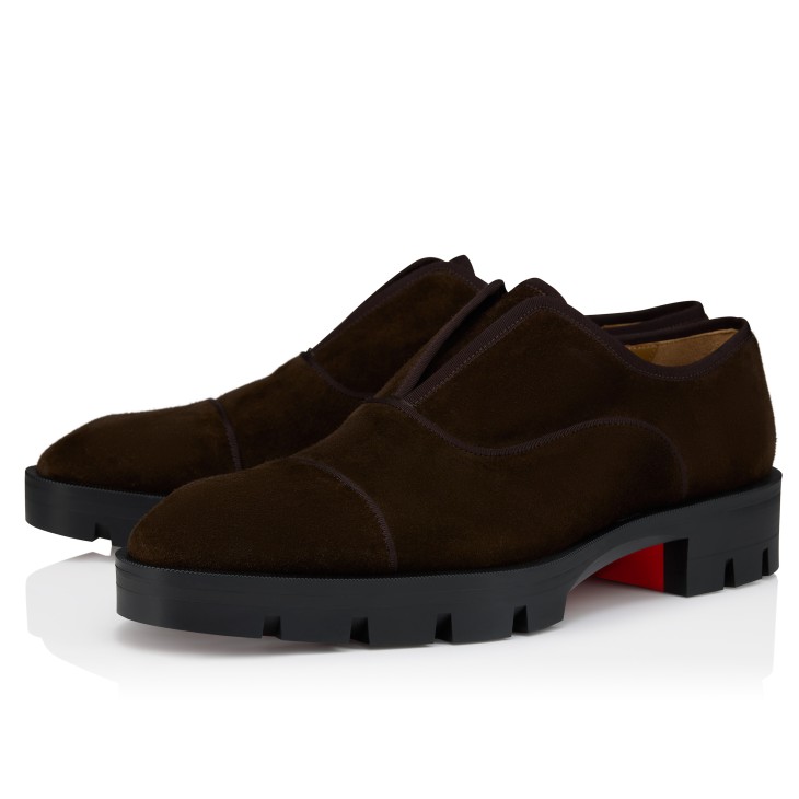 Alpha Lion - Oxfords - Reversed calf leather - Cafe - Men