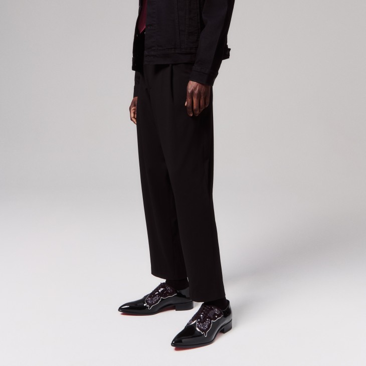 Farfarock - Oxfords - Patent calf leather and veau velours - Black