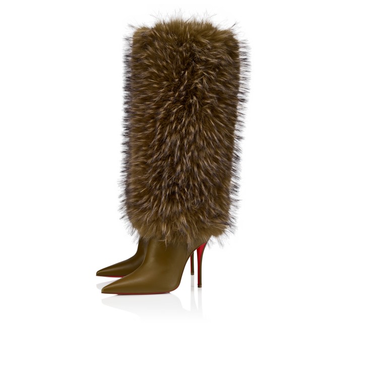 Yangzee - 100 mm Boots - Calf leather - Bronzo - Women - Christian