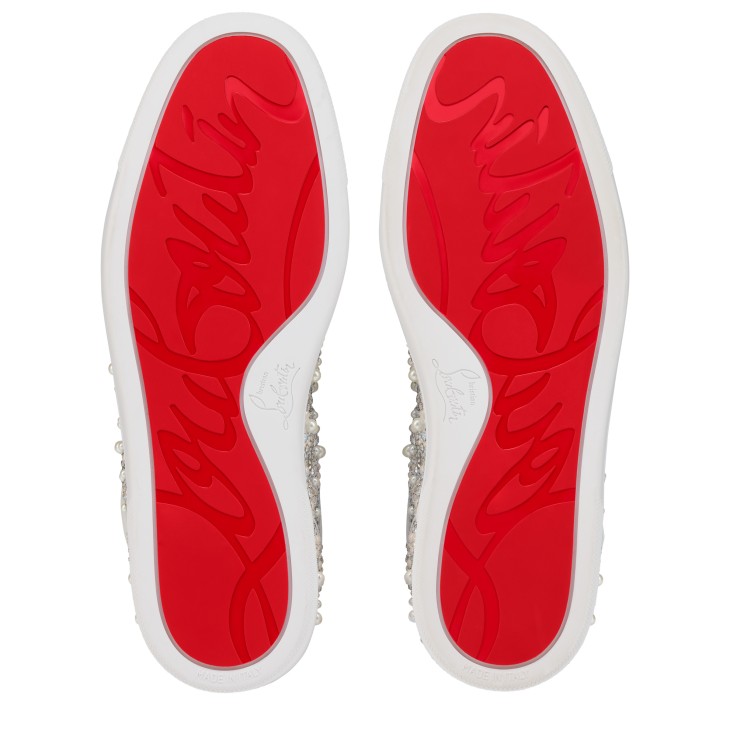 Louperla Jr - Sneakers - Crepe satin, calf leather, strass et