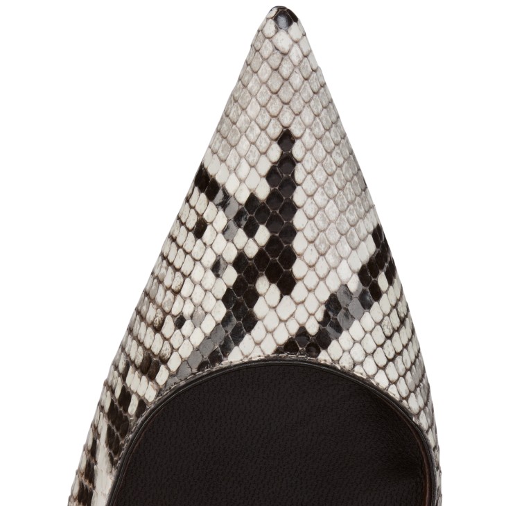 Miss Z - 100 mm Pumps - Python leather - Roccia - Women