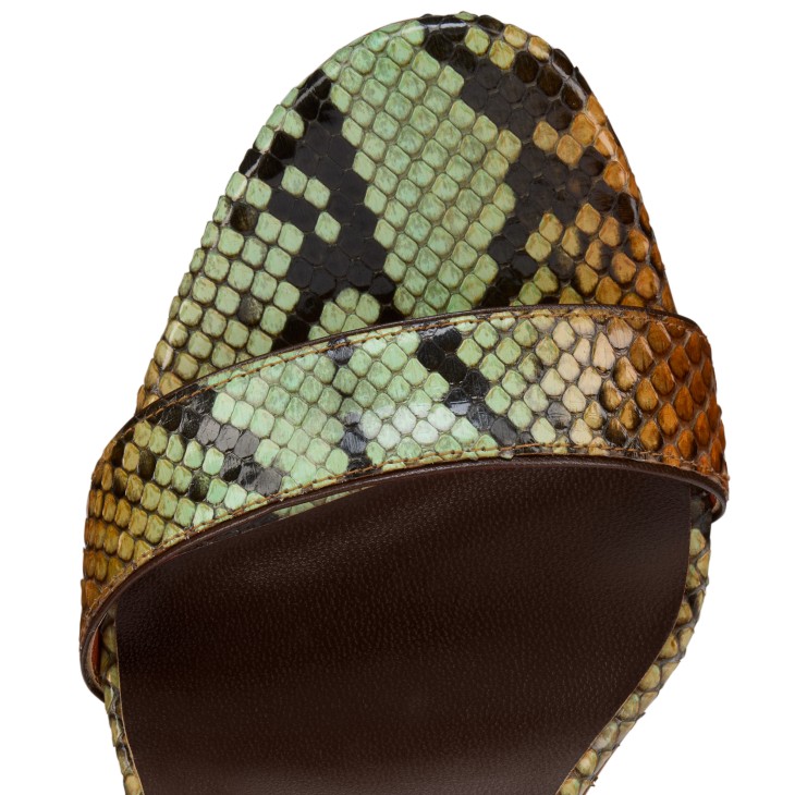 Miss Z Sandal - 100 mm Strappy sandals - Gradient python leather