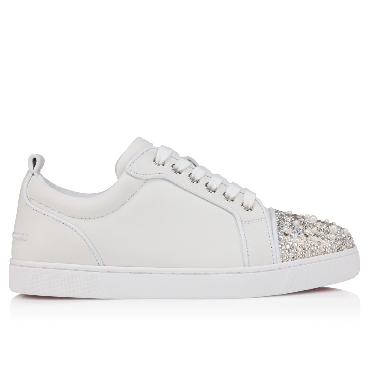 Louise Junior Perla - Sneakers - Crepe satin, calf leather and