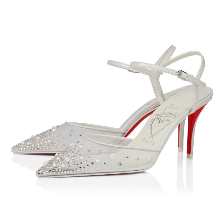 Miss Z Riviera Strass - 80 mm Strappy pumps - Mesh, nappa leather