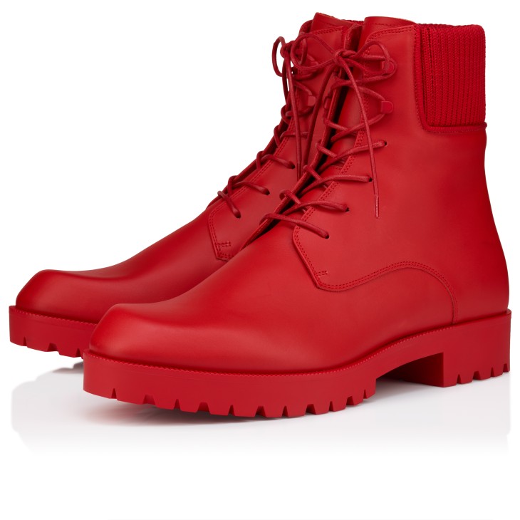 ルブタンChristianLouboutinブーツ37 1/2 Trapman TCT 2 - Low boots - Calf leather - Loubi - Men - Christian