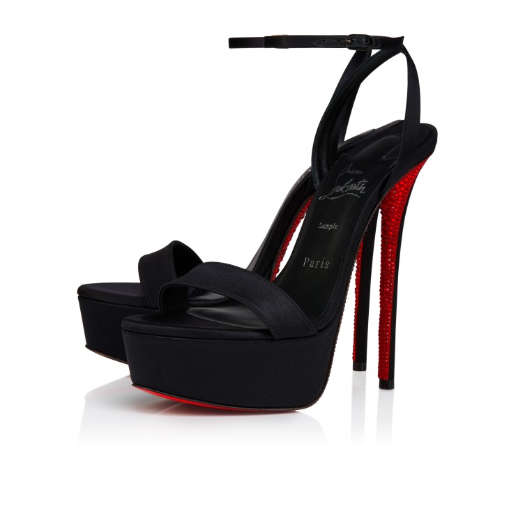 Miss Z Sandal Alta Suola Strass - 160 mm Sandals - Crepe satin