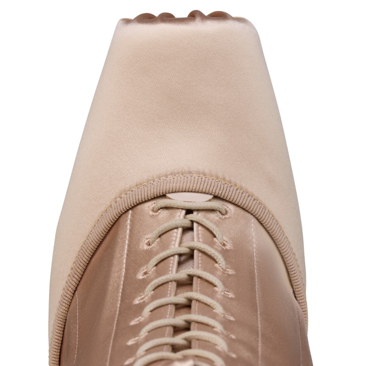 Pavlova Booty - 100 mm Low boots - Crepe satin - Blush - Women