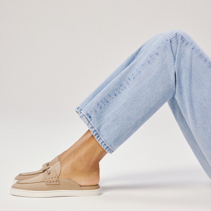 Chanme Donna - Boat Shoes - Reversed calf leather - Lionne - Women