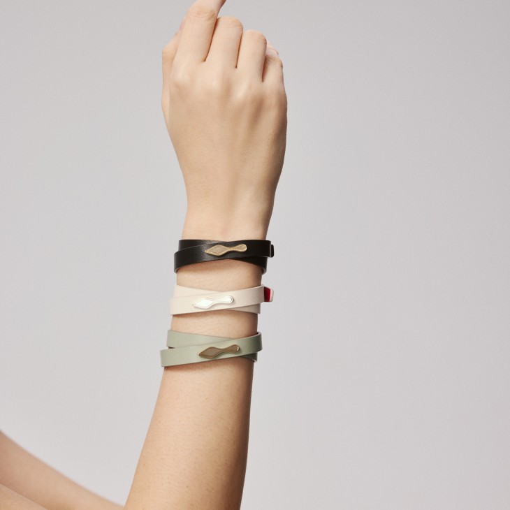 Bettina - Bracelet - Smooth calf leather - Black - Christian