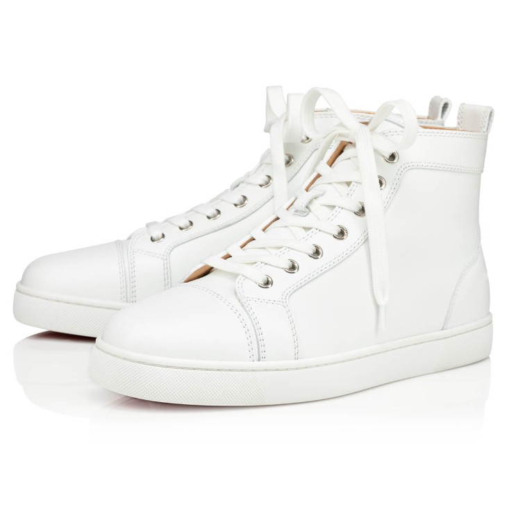 Louis - High-top sneakers - Calf leather - White - Men - Christian