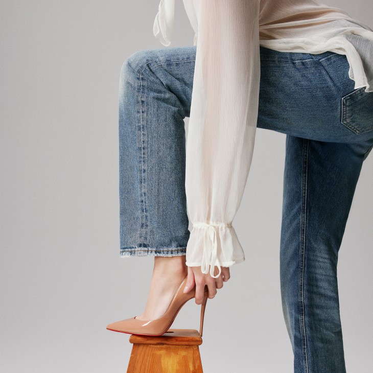 Iriza - 100 mm Pumps - Patent calf leather - Blush - Women