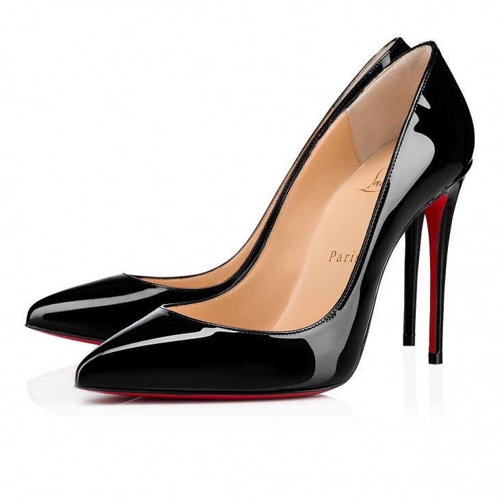 Slime Bloodstained Midlertidig Pigalle Follies - 99 mm Pumps - Patent calf - Black - Christian Louboutin