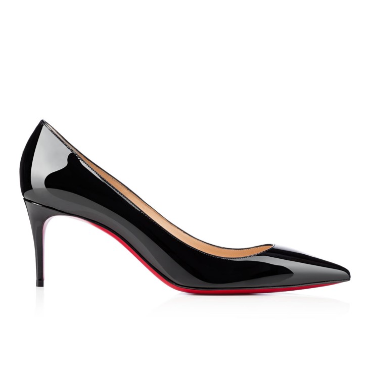 Kate 70 mm - Patent leather - Black - Women - Christian