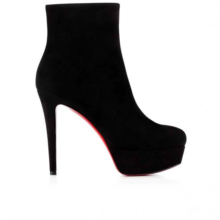 Bianca heels Christian Louboutin Black size 38.5 EU in Suede - 13915787