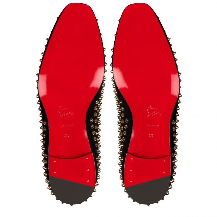 Christian Louboutin Dandelion Spikes Leather Loafers