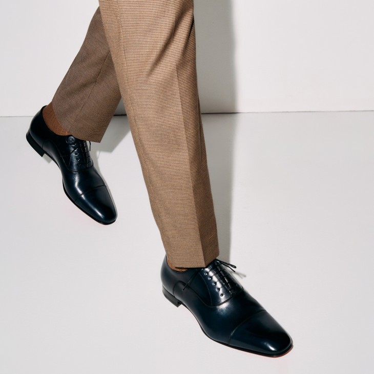 Greggo - Oxfords shoes - Patinated calf leather - Navy - Men ...