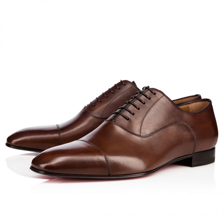 Greggo - Lace-up shoes - Patinated calf leather - Havane - Christian  Louboutin United States