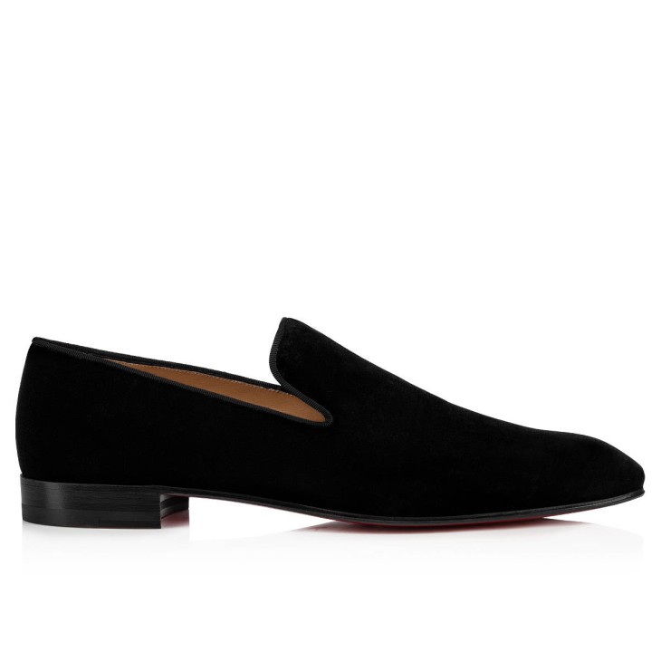 DANDELION SPIKE 000 BLACK/DORADO Velvet - Shoes - Men - Christian Louboutin