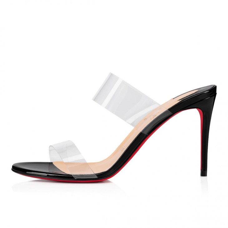 JUST NOTHING 085 85 BLACK PVC - Shoes - Women - Christian Louboutin