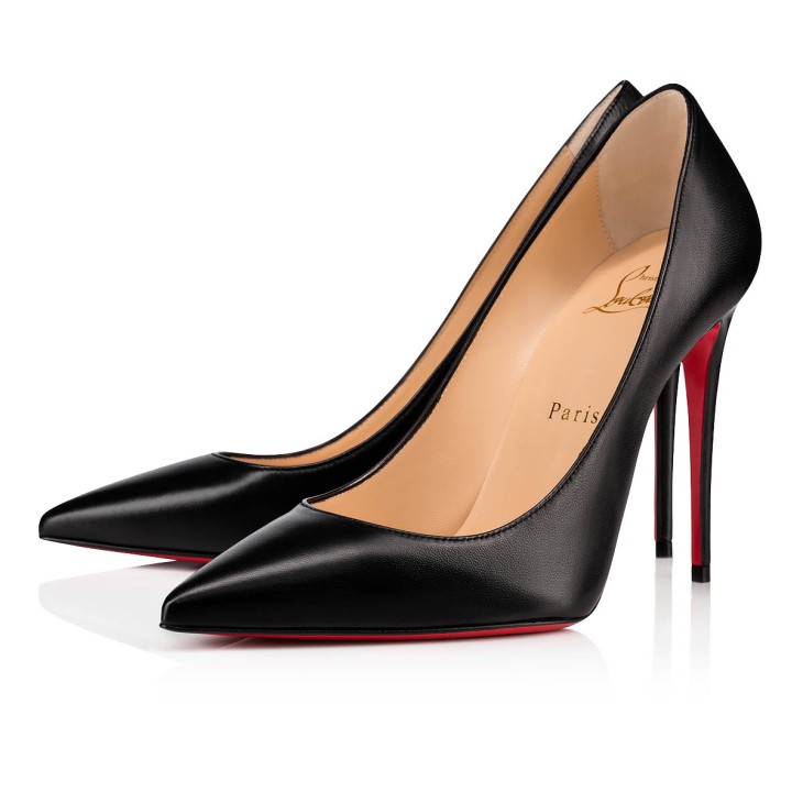 Kate 100 Leather Pumps in Brown - Christian Louboutin