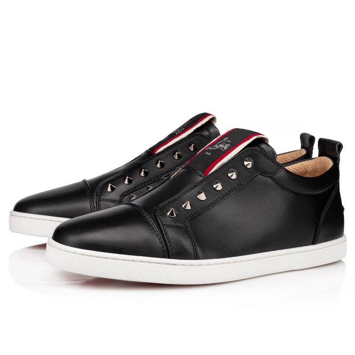 F.A.V Fique A Vontade - Slip-on sneakers - Calf leather - Black