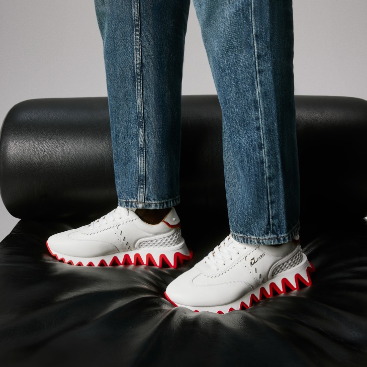 Loubishark - Sneakers - Calf leather, neoprene and rubber