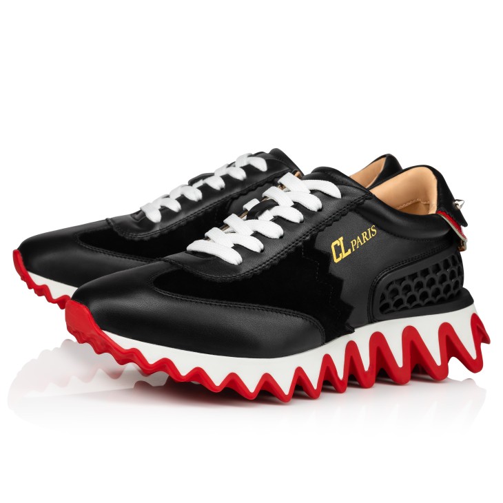 Loubishark - Sneakers - Calf leather and veau velours - Black