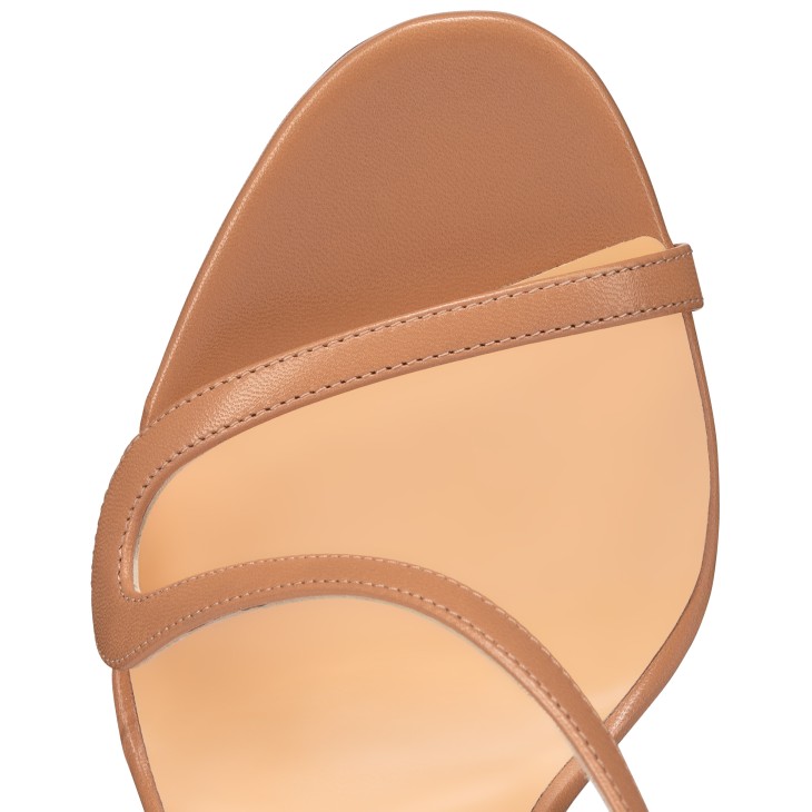Rosalie - 100 mm Sandals - Kid leather - Blush - Women